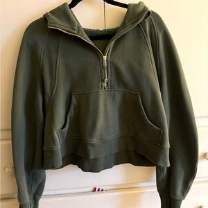 Lululemon Athletica Green Half-Zip Hoodie